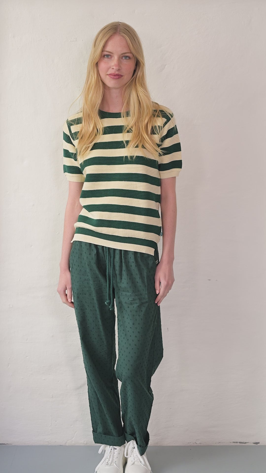 Danesilver 3D Crotchet Knit Tee Dark Duck/Chalk