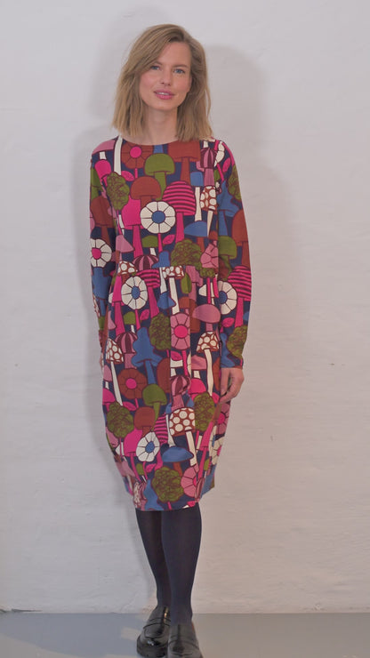 Danepoppy LS Modal Dress Dark Navy MYKOLOGI