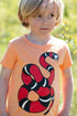 T-shirt til børn med slange  