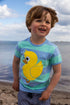 T-shirt til børn med and 