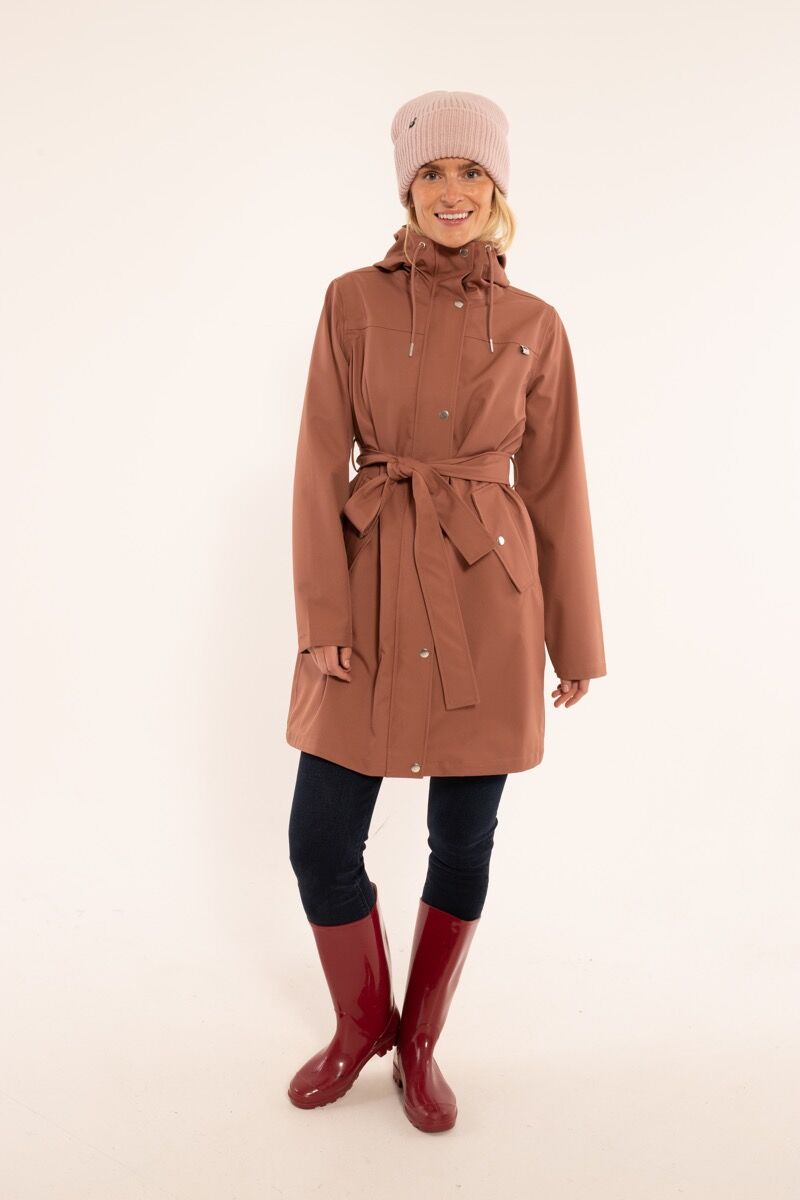 Danerainlover Raincoat Beige Rose