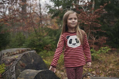 Bluse til børn med panda  