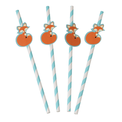 RL Paper Straw (Pack of 4) Rusty the fox