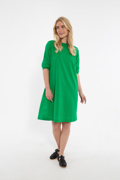 Danefresia Cotton Dot dress Green