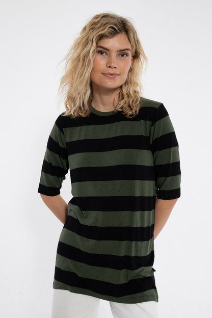 Danefield Viscose Tunika Black/Dk Army