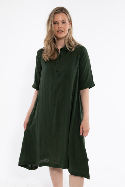 Danane Cloth Dress Dk Army