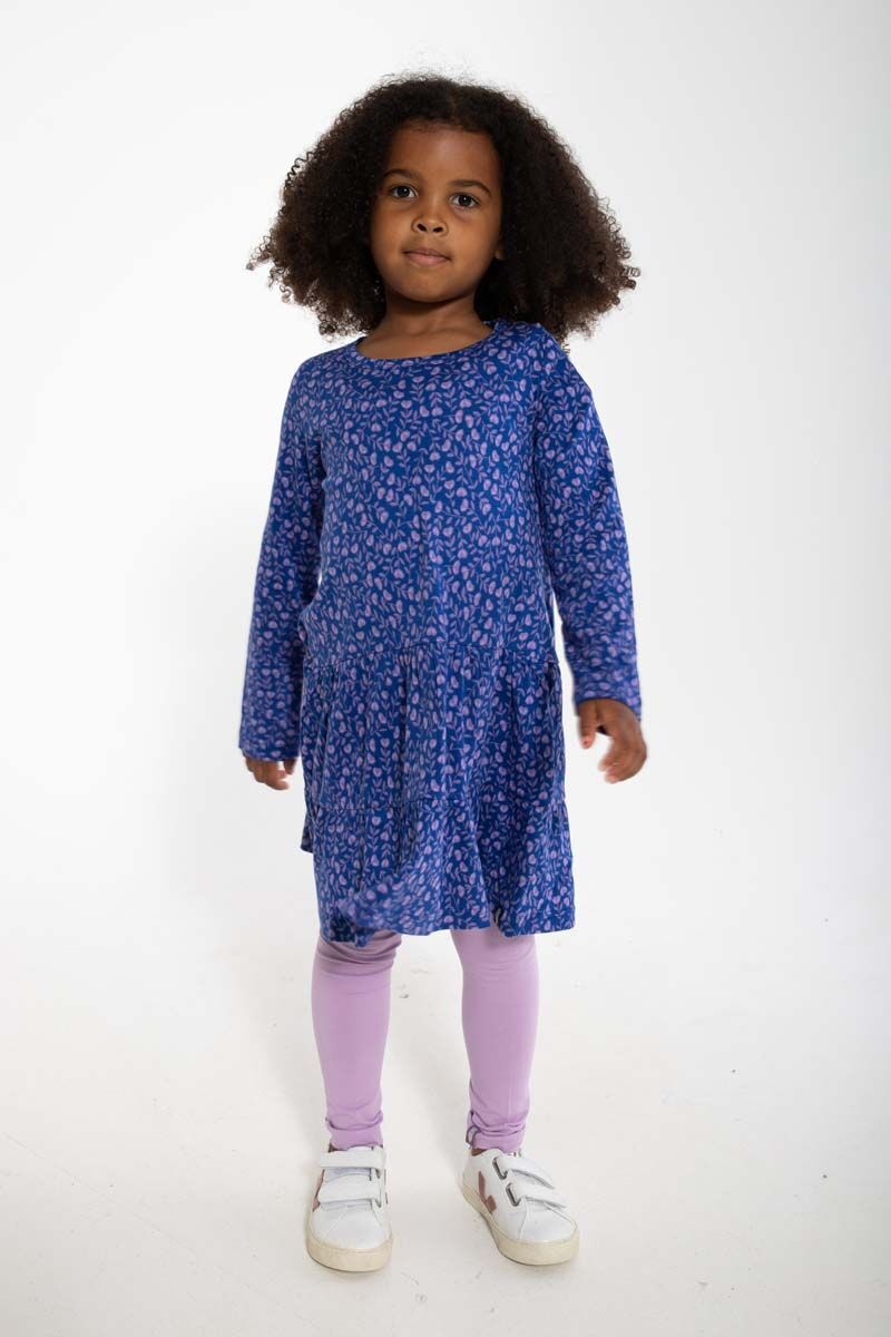 Organic - Danemiva Dress Deep Marine FLEURIE