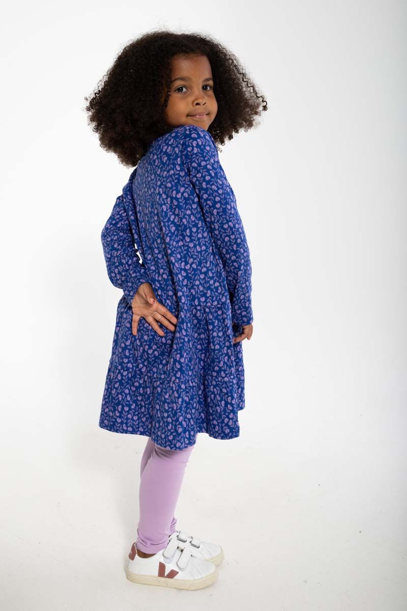 Organic - Danemiva Dress Deep Marine FLEURIE