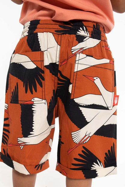 Shorts til børn med stork  
