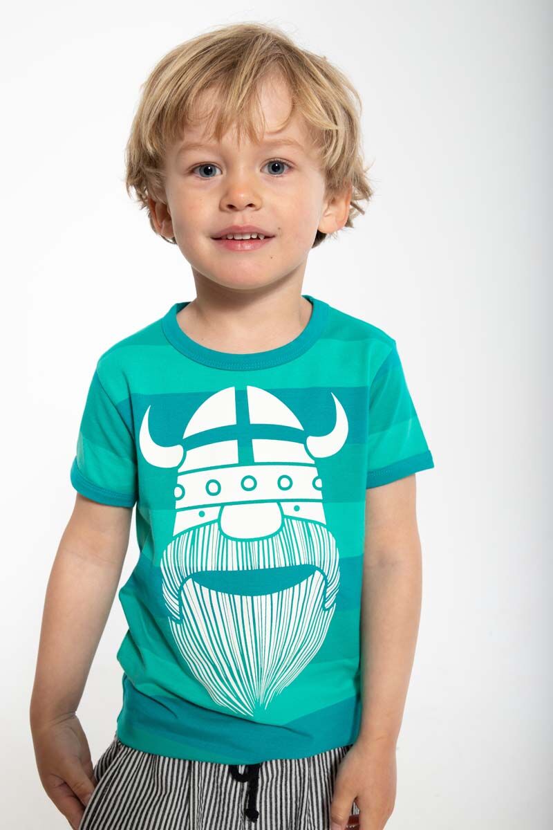 T-shirt til børn med viking
