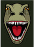 Sødt postkort med motiv af t-rex dinosaur
